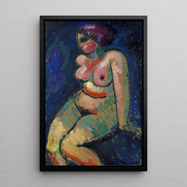 Reproduktion av målningen Nu feminin sittande - Alexej von Jawlensky