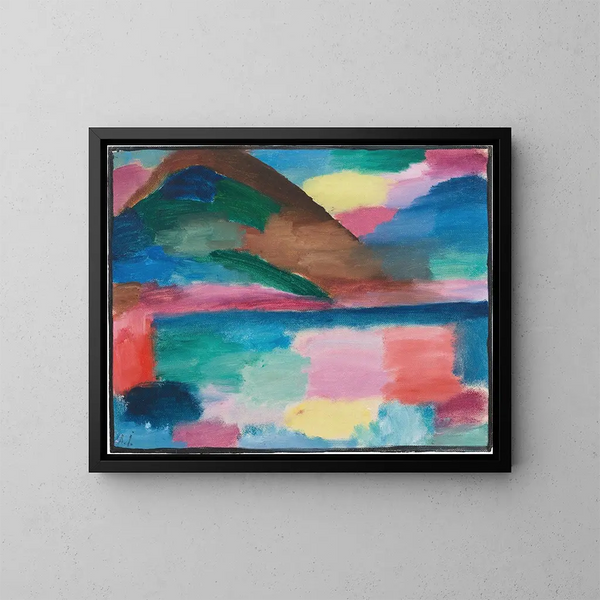 Sommardag i Ascona - Alexej von Jawlensky — inramlat konstverk på väggen