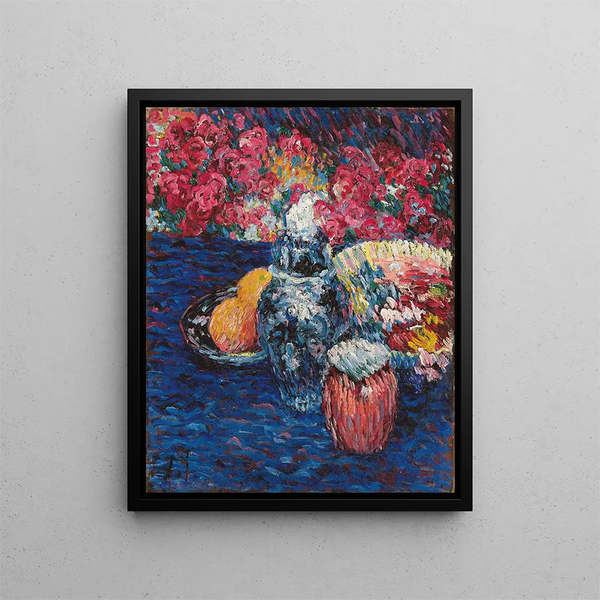 naturtavla med blommor och frukter - Alexej von Jawlensky — inramlat konstverk på väggen