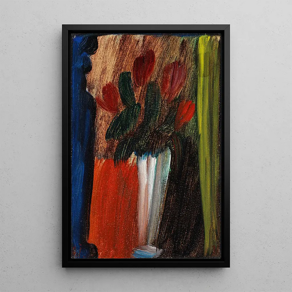 Reproduktion av målningen Naturtavla blommor i en vit vas - Alexej von Jawlensky