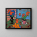 Naturtavla med blommor och apelsiner - Alexej von Jawlensky — inramlat konstverk på väggen