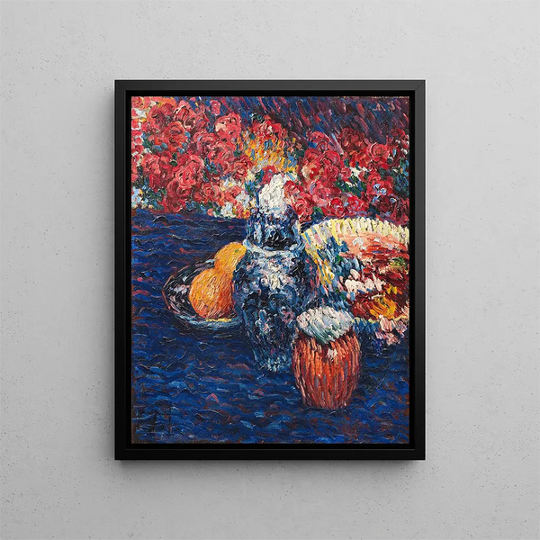 Naturtavla med blommor och frukter - Alexej von Jawlensky — inramlat konstverk på väggen