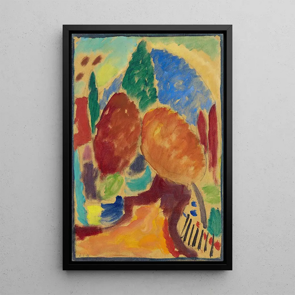 Reproduktion av målningen Le Chemin orange - Alexej von Jawlensky