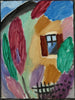 variant med staket för hus och trädgård - Alexej von Jawlensky — vy av konstverket