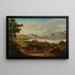 Vue du fond du lac de Genève prise au-dessus de Cully - Alexis Nicolas Prignon — inramlat konstverk på väggen