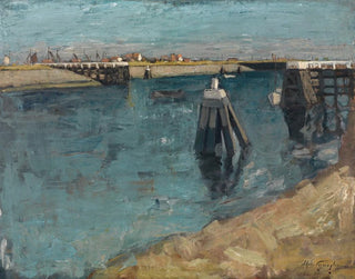 L'entrée du port de Zeebruges - Alfons Vermeylen — vy av konstverket