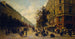 Queue vid dörren till en mataffär i hörnet av Rue Réaumur och Boulevard Sébastopol i november 1870 - Alfred Decaen — vy av konstverket