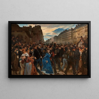 Alfred Dehodencq - The Departure Of Mobiles In July 1870.webp