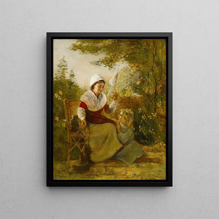 Alfred Fowler Patten - A portrait of a mother and child.webp