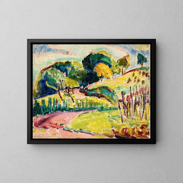 Collines - Alfred Henry Maurer — inramlat konstverk på väggen