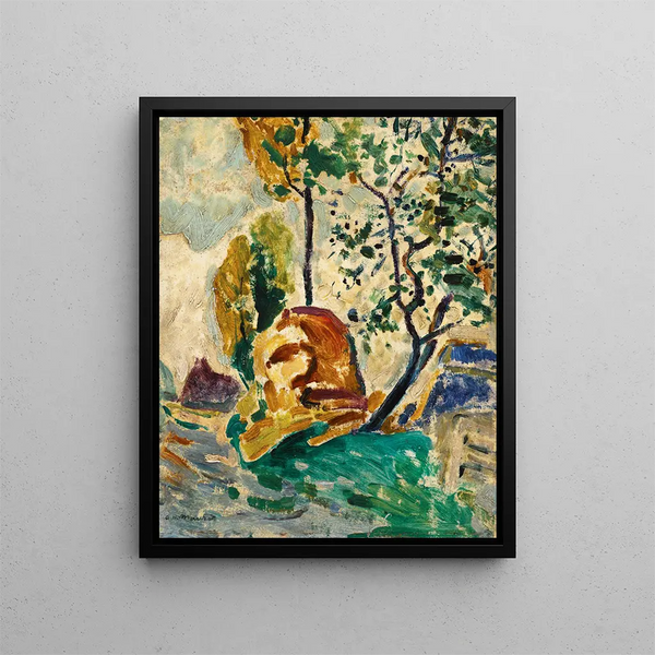 Alfred Henry Maurer - Tree And Rock.webp