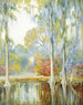 Magnolia-trädgårdar - Alfred Hutty — vy av konstverket