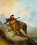 Le Scalp-Lock (Konflikt de cas) - Alfred Jacob Miller — vy av konstverket