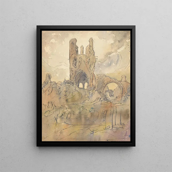 Ypres minns - Alfred Ost — inramlat konstverk på väggen