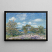 Eftermiddag i maj nära Moret-sur-Loing - Alfred Sisley — inramlat konstverk på väggen