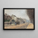 Boulevard Héloïse - Alfred Sisley — inramlat konstverk på väggen