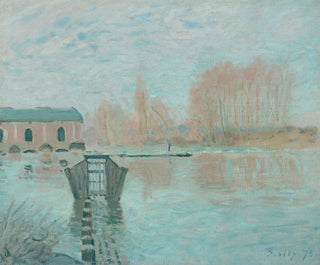 Alfred Sisley - La Machine de Marly et le barrage Bougival.webp