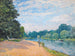 La Tamise med Hampton-kyrkan - Alfred Sisley — vy av konstverket