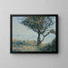 La rade de Cardiff - Alfred Sisley — inramlat konstverk på väggen