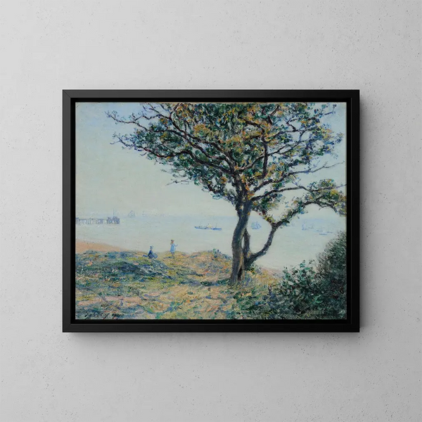 La rade de Cardiff - Alfred Sisley — inramlat konstverk på väggen