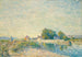 Le Barrage du canal du Loing, Saint-Mammès - Alfred Sisley — vy av konstverket