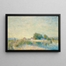 Le Barrage du canal du Loing, Saint-Mammès - Alfred Sisley — inramlat konstverk på väggen
