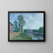 Le Loing à Moret - Alfred Sisley — inramlat konstverk på väggen