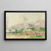 äppelblommande träd - Alfred Sisley — inramlat konstverk på väggen