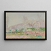blommande äppelträd - Alfred Sisley — inramlat konstverk på väggen
