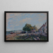 Saint-Mammès, morgon - Alfred Sisley — inramlat konstverk på väggen