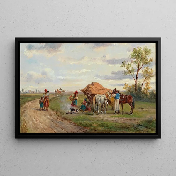 Alfred Steinacker - Begegnung auf der Landstrae.webp