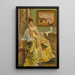 Coquetterie - Alfred Stevens — inramlat konstverk på väggen