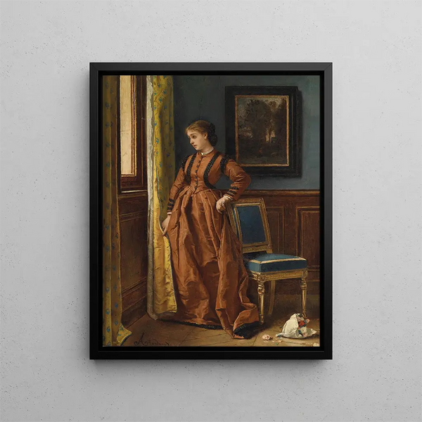 Déjà - Alfred Stevens — inramlat konstverk på väggen