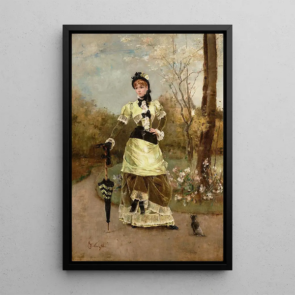 Reproduktion av målningen La Parisienne - Alfred Stevens