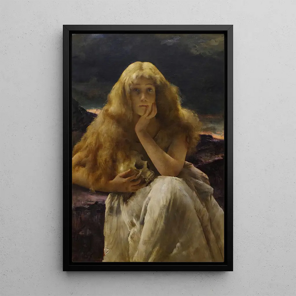Marie Madeleine - Alfred Stevens — inramlat konstverk på väggen