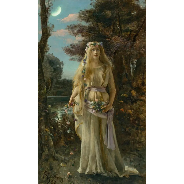 Reproduktion av målningen Ophélie - Alfred Stevens