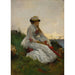 Reproduktion av målningen Pensif - Alfred Stevens