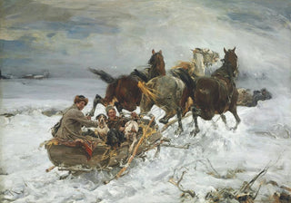 Alfred Von WieruszKowalski - HorseDrawn Sleigh.webp