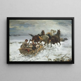 Alfred Von WieruszKowalski - HorseDrawn Sleigh.webp