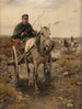 Promenad med häst och vagn - Alfred von Wierusz-Kowalski — vy av konstverket