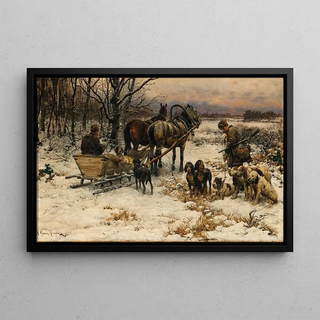 Alfred Von WieruszKowalski - Off to the Winter Hunt.webp