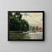 Thames vid Richmond - Alfred William Finch — inramlat konstverk på väggen