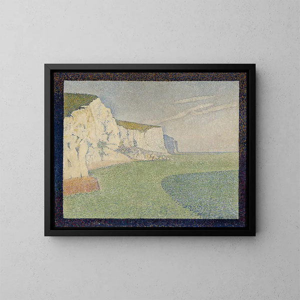 Les falaises de Douvres - Alfred William Finch — inramlat konstverk på väggen