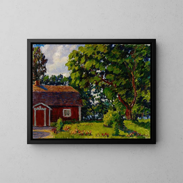 Urajrvi-museet - Alfred William Finch — inramlat konstverk på väggen