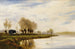 En dimmig morgon, släpvägen till Shepperton - Alfred de Bréanski — vy av konstverket