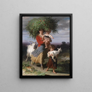 Alfred van Muyden - Mutter mit Kindern am Heimweg.webp
