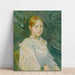 Reproduktion av målningen av Alice Gamby i profil - Berthe Morisot