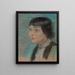 Anna May Wong - Alice Pike Barney — inramlat konstverk på väggen