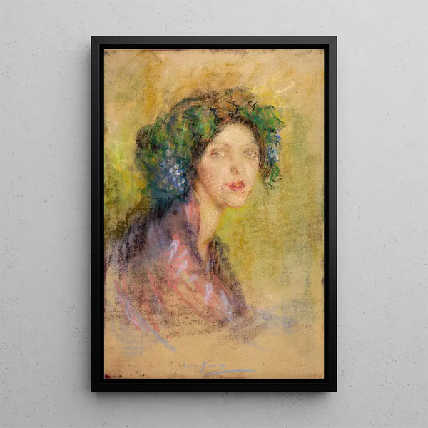 Reproduktion av målningen Bacchante triste - Alice Pike Barney