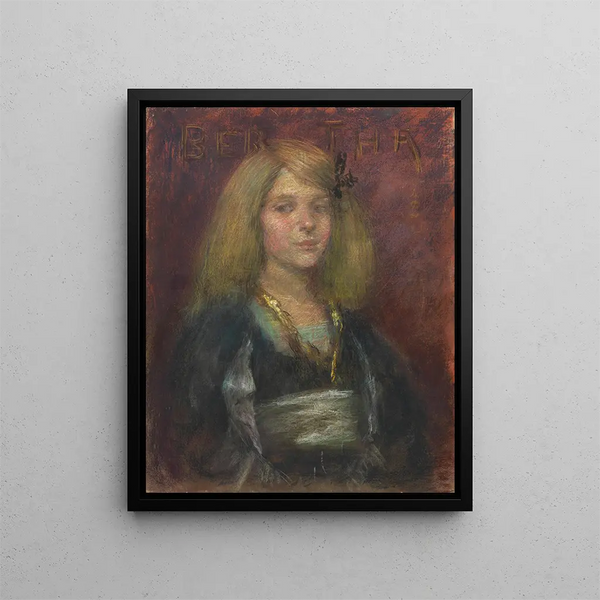 Berthe - Alice Pike Barney — inramlat konstverk på väggen